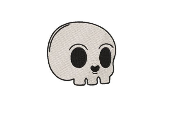 Cute Halloween Skull Embroidery Review