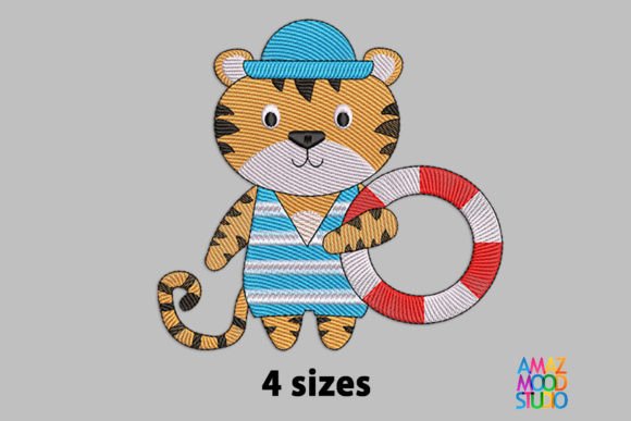 Cute Tiger on Vacation Review for Craft Fairs