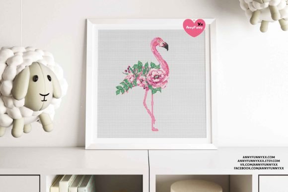 Flamingo Cross Stitch Pattern PDF Birds Review