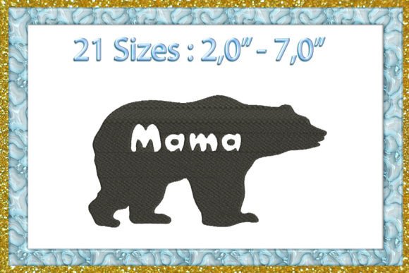 Mama Bear Silhouette Embroidery Review