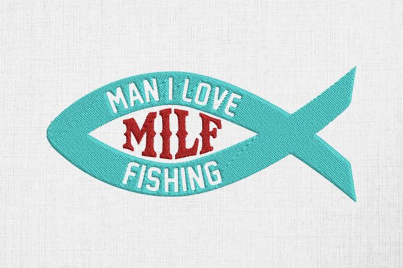 MILF Man I Love Fishing Funny Sayings Design Review