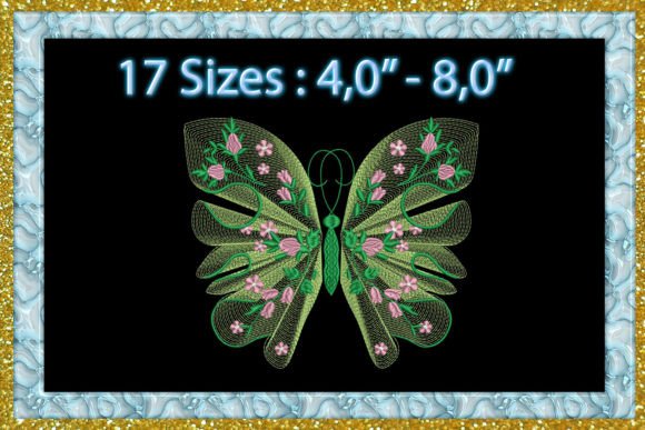 Rippled Butterfly Embroidery for Etsy Sellers